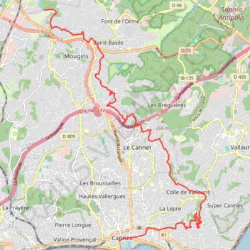 Itinéraire GR 4, distance, dénivelé, altitude, carte, profil, trace GPS