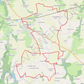 Itinéraire LA BOUSSAC, distance, dénivelé, altitude, carte, profil, trace GPS