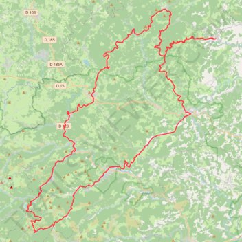 Itinéraire 2026 Monts d'Ardèche cyclotouriste-22449882, distance, dénivelé, altitude, carte, profil, trace GPS