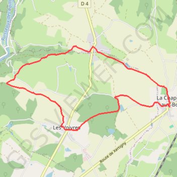 Itinéraire Chemins du Cœur des Vosges - Le Grand Bois, distance, dénivelé, altitude, carte, profil, trace GPS