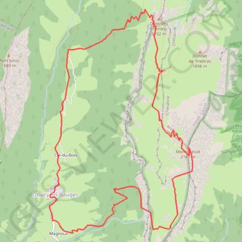 Itinéraire Le Trélod par Pleuven depuis Doucy, distance, dénivelé, altitude, carte, profil, trace GPS