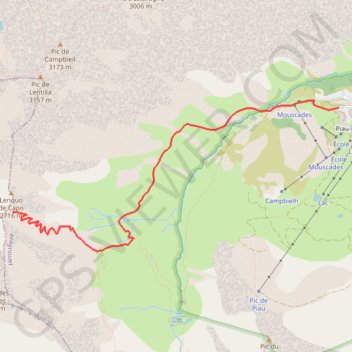 Itinéraire Port de Campbieil, distance, dénivelé, altitude, carte, profil, trace GPS