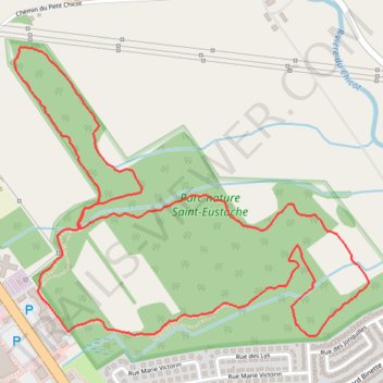 Itinéraire Parc Nature Saint-Eustache, distance, dénivelé, altitude, carte, profil, trace GPS