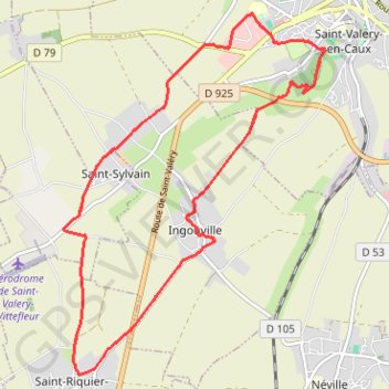 Itinéraire Bois de Saint-Valery-en-Caux, distance, dénivelé, altitude, carte, profil, trace GPS