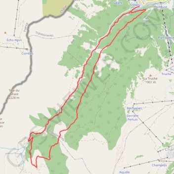 Itinéraire Chemin des Ponts à Morgins, distance, dénivelé, altitude, carte, profil, trace GPS