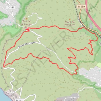 Itinéraire La Ciotat - Canaille, distance, dénivelé, altitude, carte, profil, trace GPS