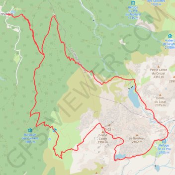Itinéraire Grand Colon face sud, distance, dénivelé, altitude, carte, profil, trace GPS