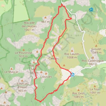 Itinéraire Le Vialais PR 4, distance, dénivelé, altitude, carte, profil, trace GPS
