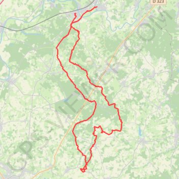 Itinéraire La Suze-sur-Sarthe - Mezeray - Saint-Jean-de-la-Motte, distance, dénivelé, altitude, carte, profil, trace GPS