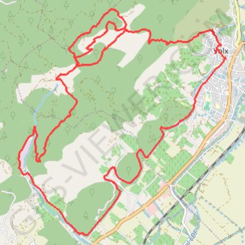 Itinéraire De Volx à Bellevue, distance, dénivelé, altitude, carte, profil, trace GPS