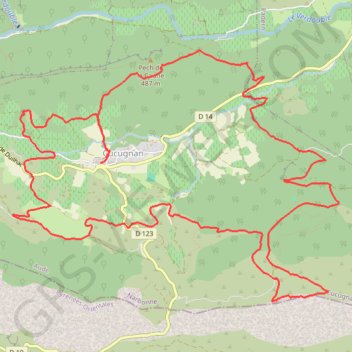 Itinéraire Trail de Quéribus - Cucugnan, distance, dénivelé, altitude, carte, profil, trace GPS