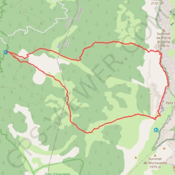 Itinéraire GRAND VEYMONT par la face Nord, distance, dénivelé, altitude, carte, profil, trace GPS