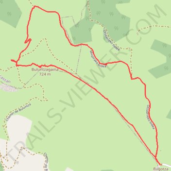 Itinéraire Le dolmen de Buluntza depuis le col de Bilgoza, distance, dénivelé, altitude, carte, profil, trace GPS