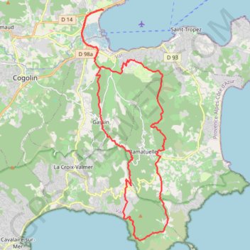 Itinéraire Saint Pons - Gigaro, distance, dénivelé, altitude, carte, profil, trace GPS