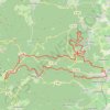 Itinéraire Des châteaux et pleins de cailloux, distance, dénivelé, altitude, carte, profil, trace GPS