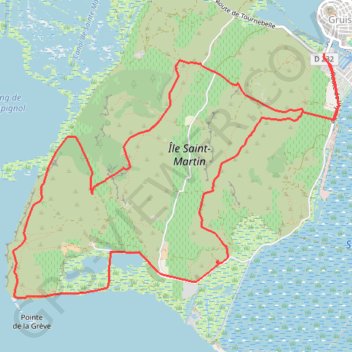 Itinéraire Sur l'île Saint-Martin, distance, dénivelé, altitude, carte, profil, trace GPS