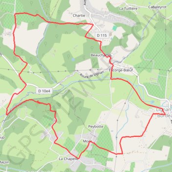 Itinéraire Lignan-de-Bordeaux Marche 27 mai 2021 à 09:39, distance, dénivelé, altitude, carte, profil, trace GPS