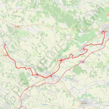 Itinéraire Villemur sur Tarn Gaillac, distance, dénivelé, altitude, carte, profil, trace GPS