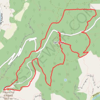 Itinéraire Le causse noir au dessus de Millau, distance, dénivelé, altitude, carte, profil, trace GPS