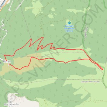 Itinéraire La Pique Pic de Maupas, distance, dénivelé, altitude, carte, profil, trace GPS