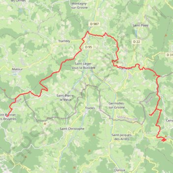 Itinéraire suuntoapp-Hiking-2022-08-23T04-20-35Z, distance, dénivelé, altitude, carte, profil, trace GPS