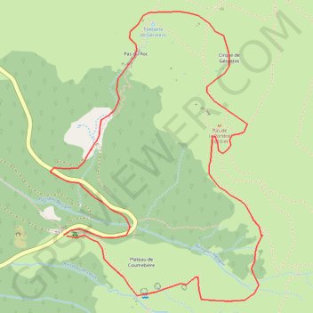 Itinéraire Plateau de Girantos, distance, dénivelé, altitude, carte, profil, trace GPS
