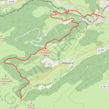 Itinéraire Rando Murat, distance, dénivelé, altitude, carte, profil, trace GPS