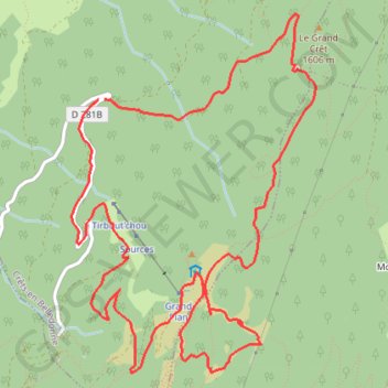 Itinéraire Crêt du Poulet en boucle (Belledonne), distance, dénivelé, altitude, carte, profil, trace GPS