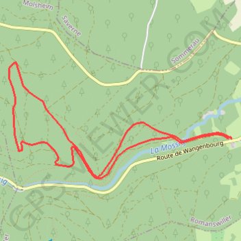 Itinéraire Cascade Menke, distance, dénivelé, altitude, carte, profil, trace GPS
