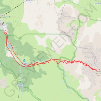 Itinéraire Aiguille du Fruit (Vanoise), distance, dénivelé, altitude, carte, profil, trace GPS