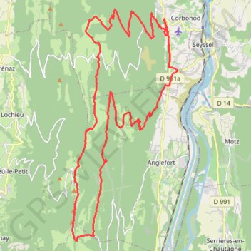 Itinéraire Le Grand Colombier, distance, dénivelé, altitude, carte, profil, trace GPS
