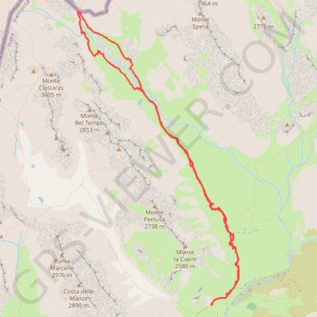 Itinéraire Alpes italiennes - Vallée de la Maira - Grand Collet - Lago della Sagna del Colle - Col Maurin, distance, dénivelé, altitude, carte, profil, trace GPS