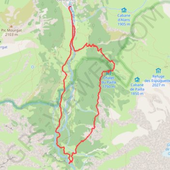 Itinéraire Le Cirque de Gavarnie, distance, dénivelé, altitude, carte, profil, trace GPS