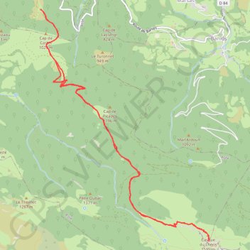 Itinéraire Casque du Lhéris - Gerde, distance, dénivelé, altitude, carte, profil, trace GPS