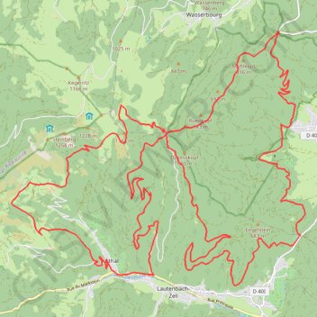 Itinéraire Guebwiller - Circuit du Strohberg, distance, dénivelé, altitude, carte, profil, trace GPS