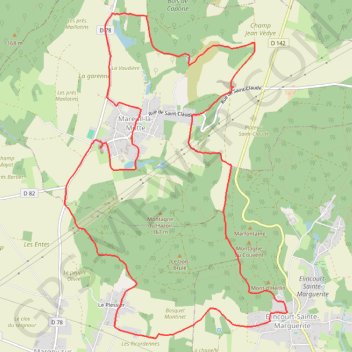 Itinéraire Circuit de la Fontaine Saillard, distance, dénivelé, altitude, carte, profil, trace GPS