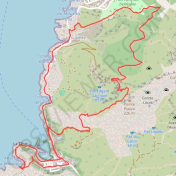 Itinéraire Marseille Randonnée, distance, dénivelé, altitude, carte, profil, trace GPS