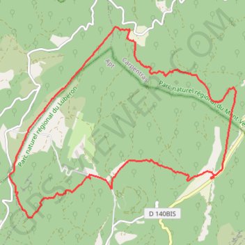 Itinéraire Col de la Ligne (Monts de Vaucluse), distance, dénivelé, altitude, carte, profil, trace GPS