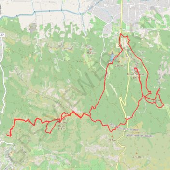Itinéraire Des Baux à Saint Rémy, distance, dénivelé, altitude, carte, profil, trace GPS