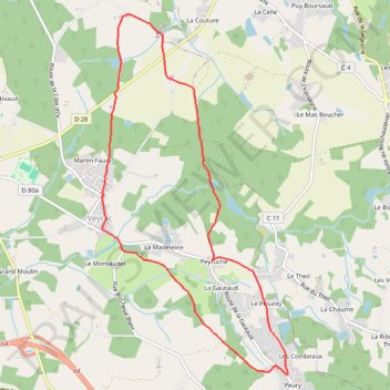 Itinéraire Randonnée du 08/12/2025 à 13:44, distance, dénivelé, altitude, carte, profil, trace GPS