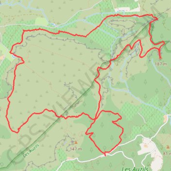 Itinéraire La Clape : entre Chapelle des Auzils et tour de La Vigie, distance, dénivelé, altitude, carte, profil, trace GPS