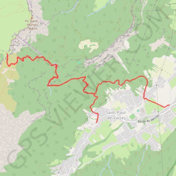 Itinéraire Col de l'Arc par Saint Paul de Varces, distance, dénivelé, altitude, carte, profil, trace GPS