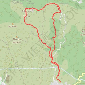 Itinéraire PILON DU ROI, distance, dénivelé, altitude, carte, profil, trace GPS