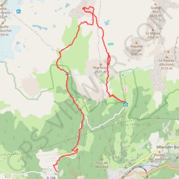 Itinéraire Orgere - Lac de la Partie, distance, dénivelé, altitude, carte, profil, trace GPS