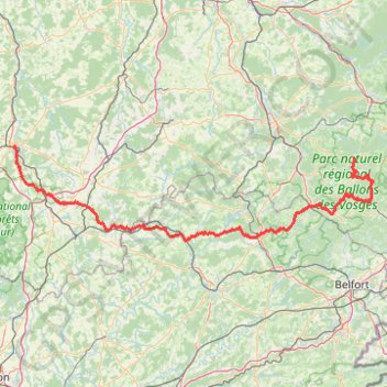 Itinéraire Gérardmer à Chaumont, distance, dénivelé, altitude, carte, profil, trace GPS