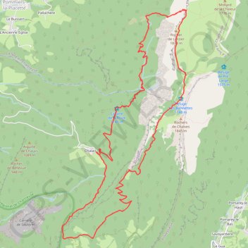 Itinéraire Les Banettes, distance, dénivelé, altitude, carte, profil, trace GPS