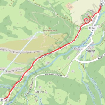 Itinéraire Arrens - Les Agaus, distance, dénivelé, altitude, carte, profil, trace GPS