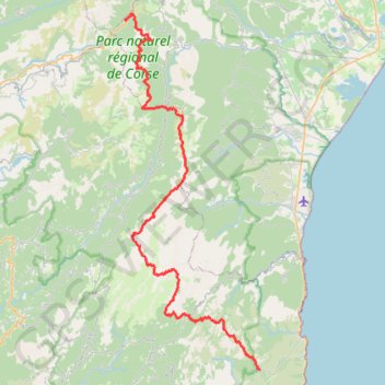 Itinéraire GR20 De Vizzavona à Conca (Corse du Sud), distance, dénivelé, altitude, carte, profil, trace GPS