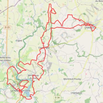 Itinéraire La Transversaine, distance, dénivelé, altitude, carte, profil, trace GPS