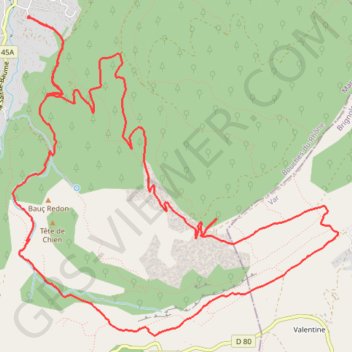 Itinéraire LES ENCANAUX, distance, dénivelé, altitude, carte, profil, trace GPS